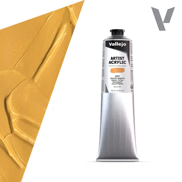 vallejo-beaux-arts-peinture-acrylique-jaune-de-naples-200-ml image 1