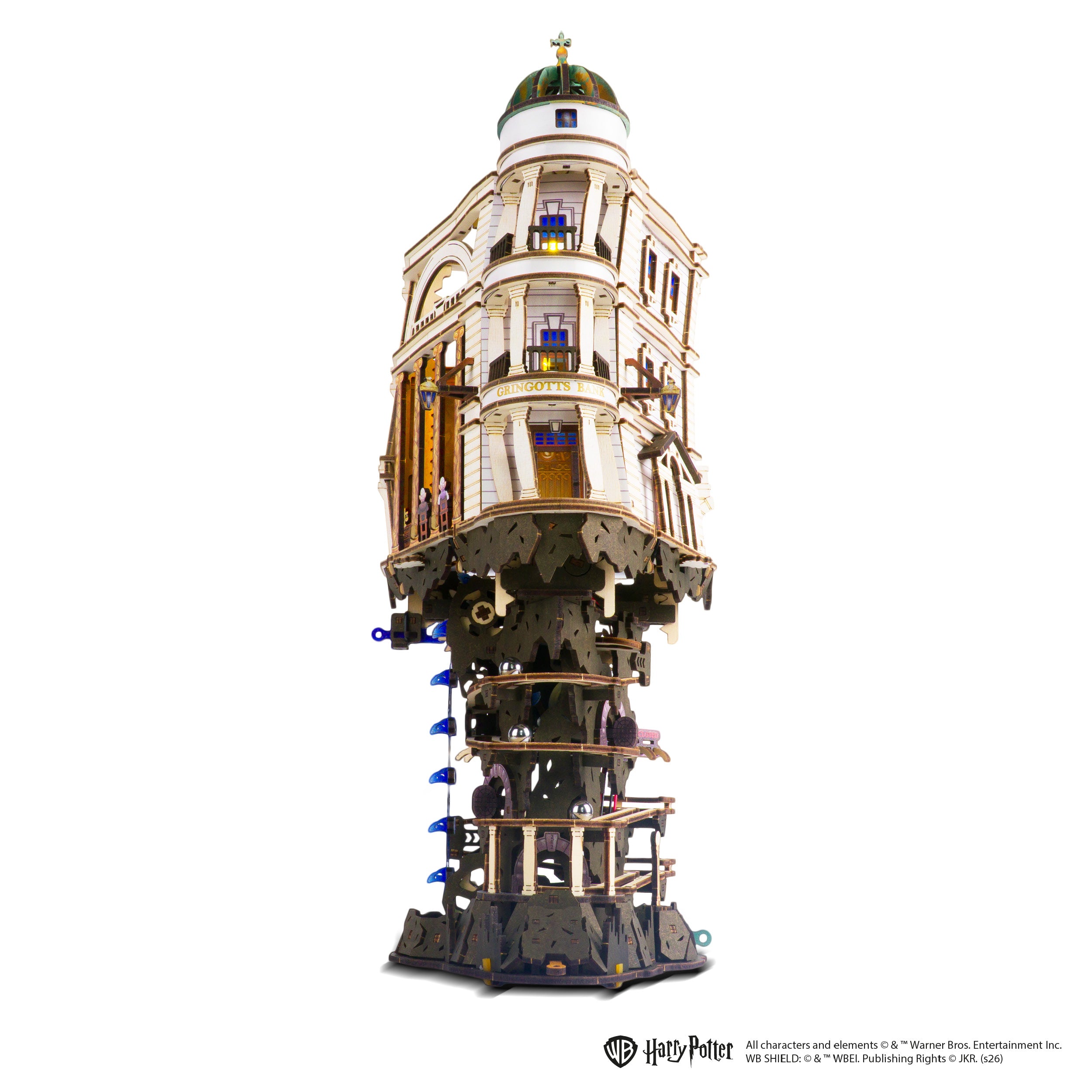 ugears-gringotts-bank-marble-run-harry-potter-circuit-billes-bois-motoris-usb-c image 4