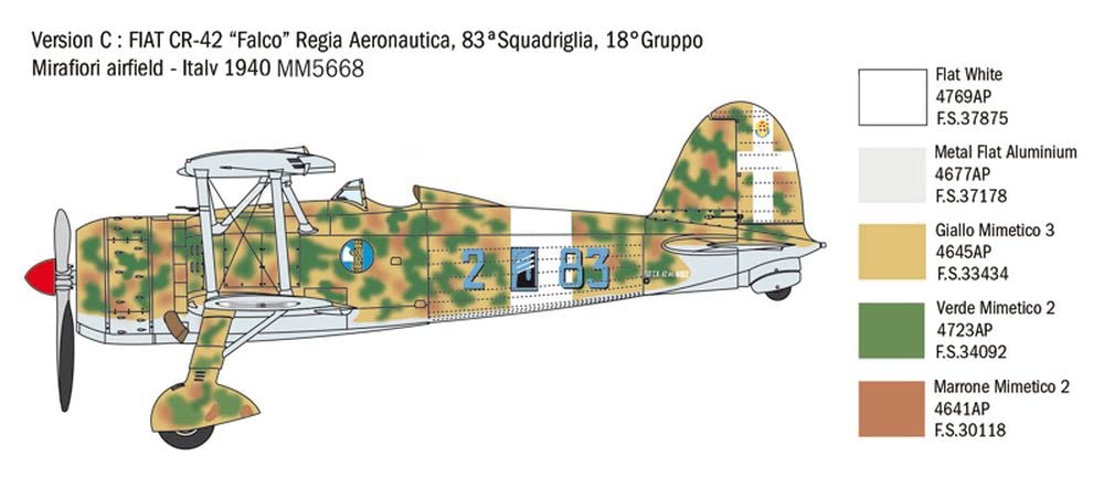 italeri-fiat-cr-42-falco-battle-of-britain-80th-anniv-maquette-avion-1-48 image 6