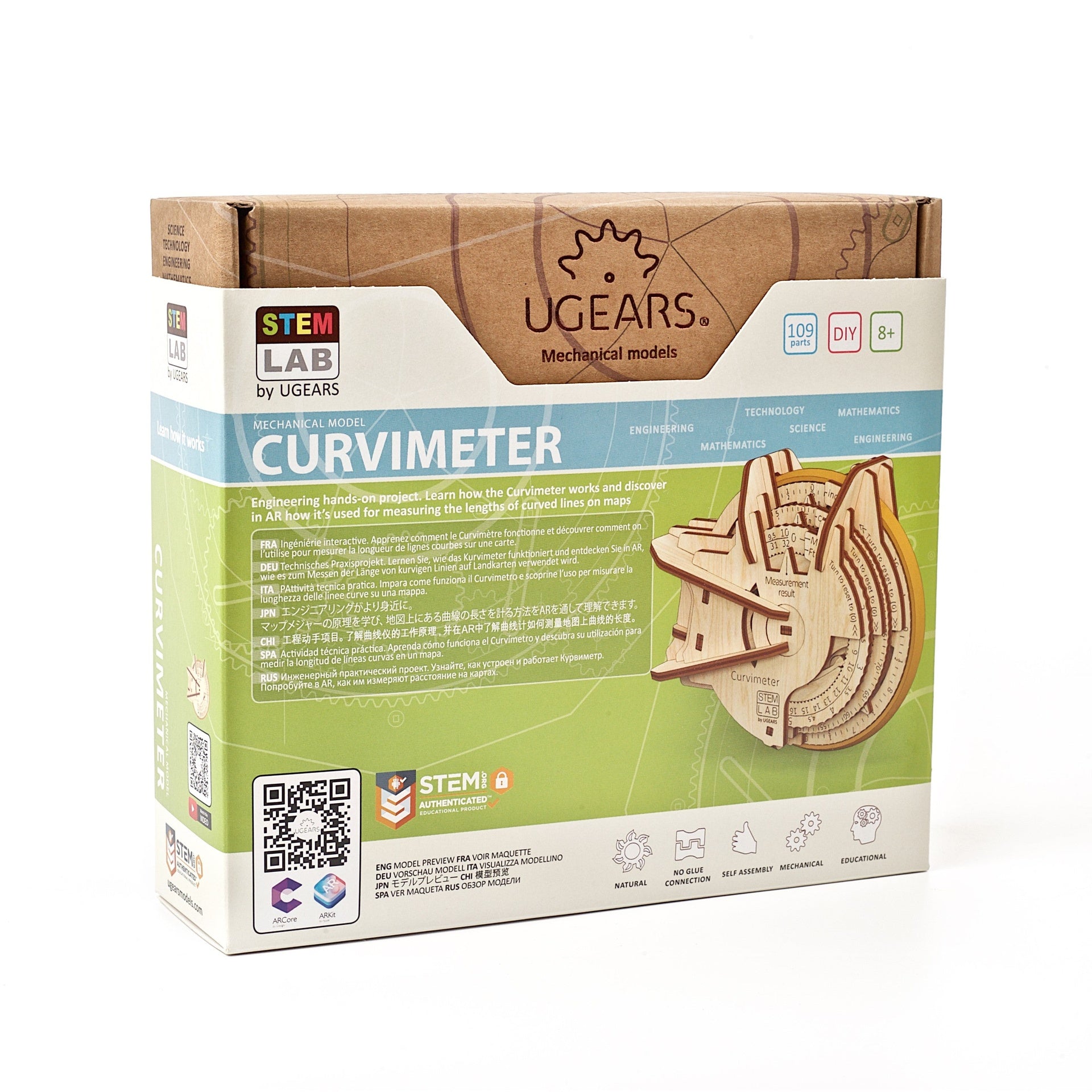 ugears-curvimeter-maquette-bois-ducative-instrument-de-mesure-stem image 5