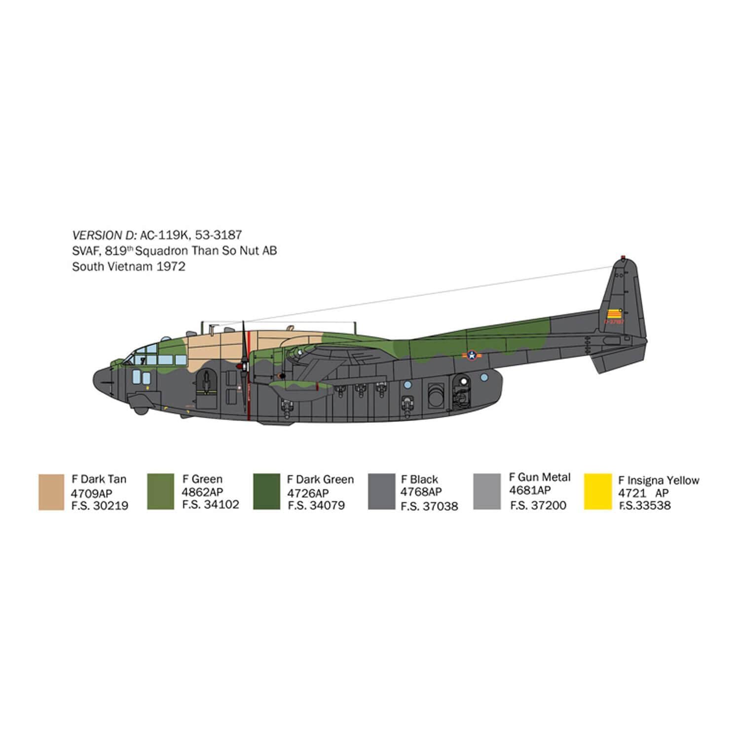 italeri-ac-119k-stinger-1468-maquette-avion-militaire-1-72 image 5