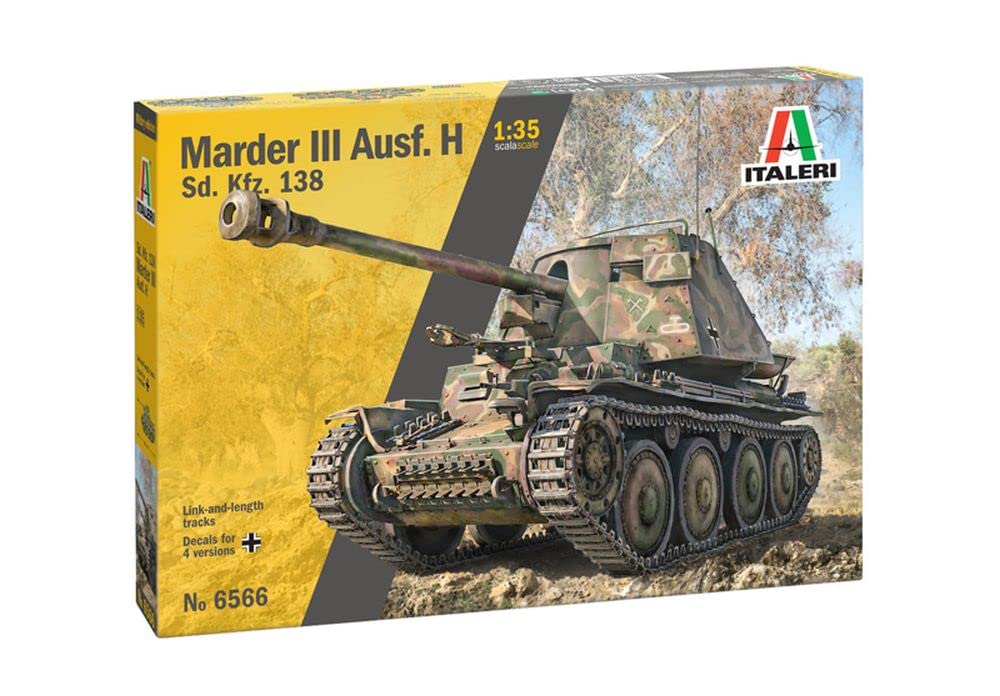 italeri-6566-marder-iii-ausf-h-sd-kfz-138-maquette-char-1-35 image 1