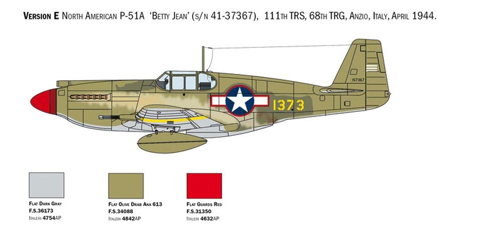 italeri-1423-p-51a-mustang-maquette-avion-plastique-1-72-gris image 8