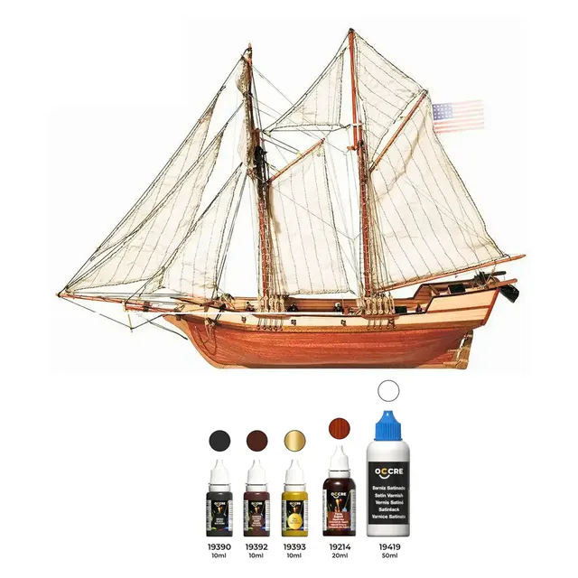 occre-albatros-color-pack-avec-peintures-voiles-et-support image 1