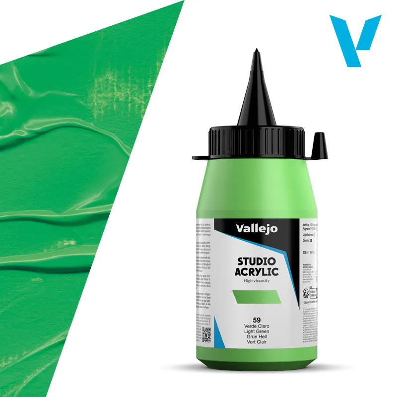 vallejo-peinture-acrylique-vert-clair-500-ml-beaux-arts image 1