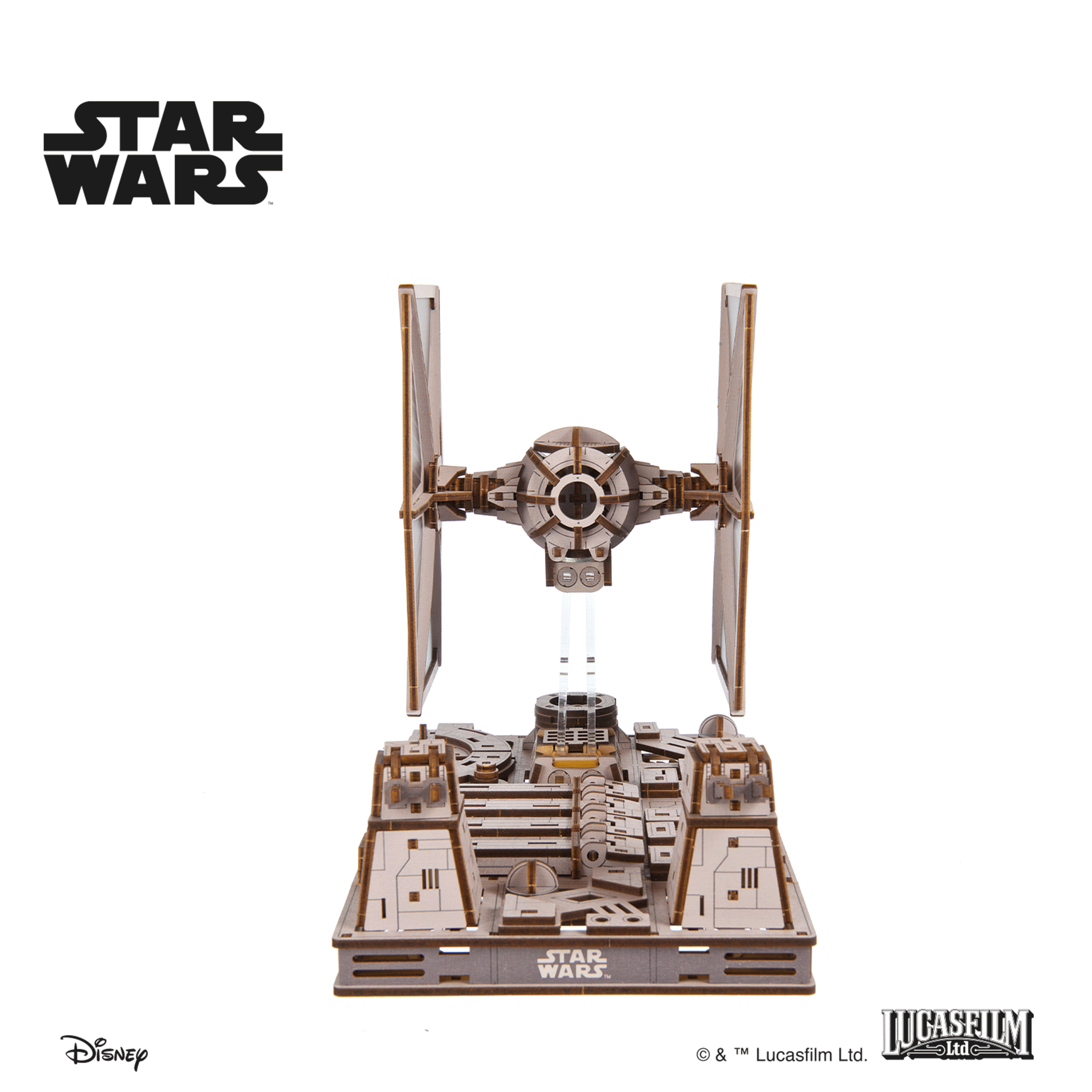 ugears-tie-fighter-star-wars-maquette-m-canique-en-bois image 3