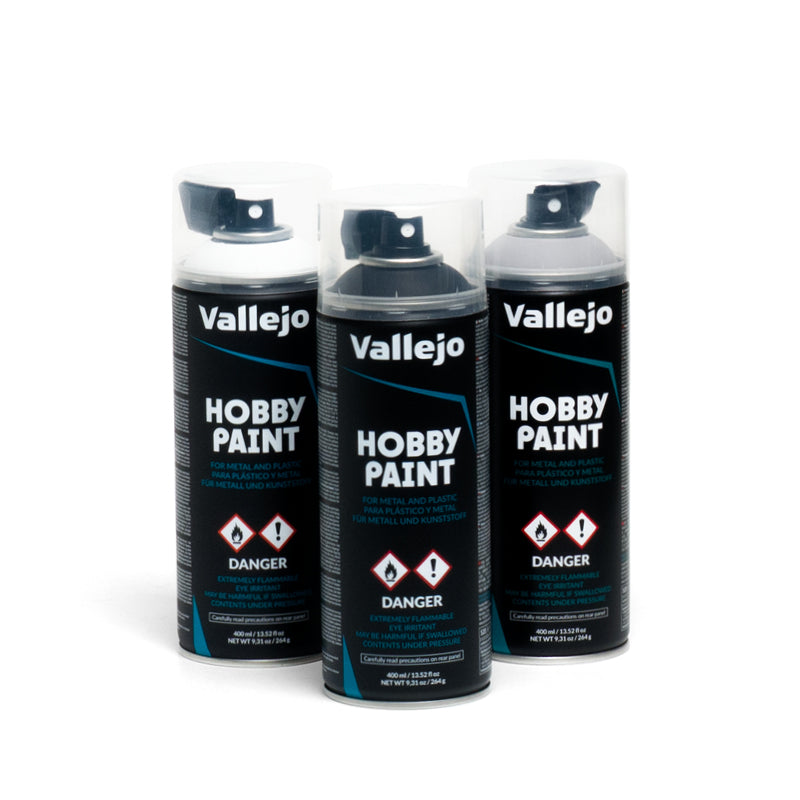 vallejo-hobby-paint-pack-3-primer-spray-blanc-noir-et-gris image 1