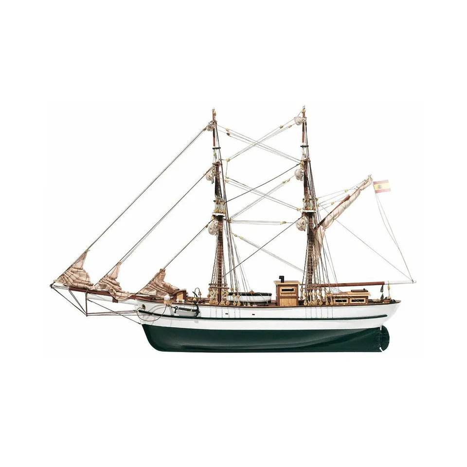 occre-aurora-maquette-bateau-brigantin-en-kit-bois image 1