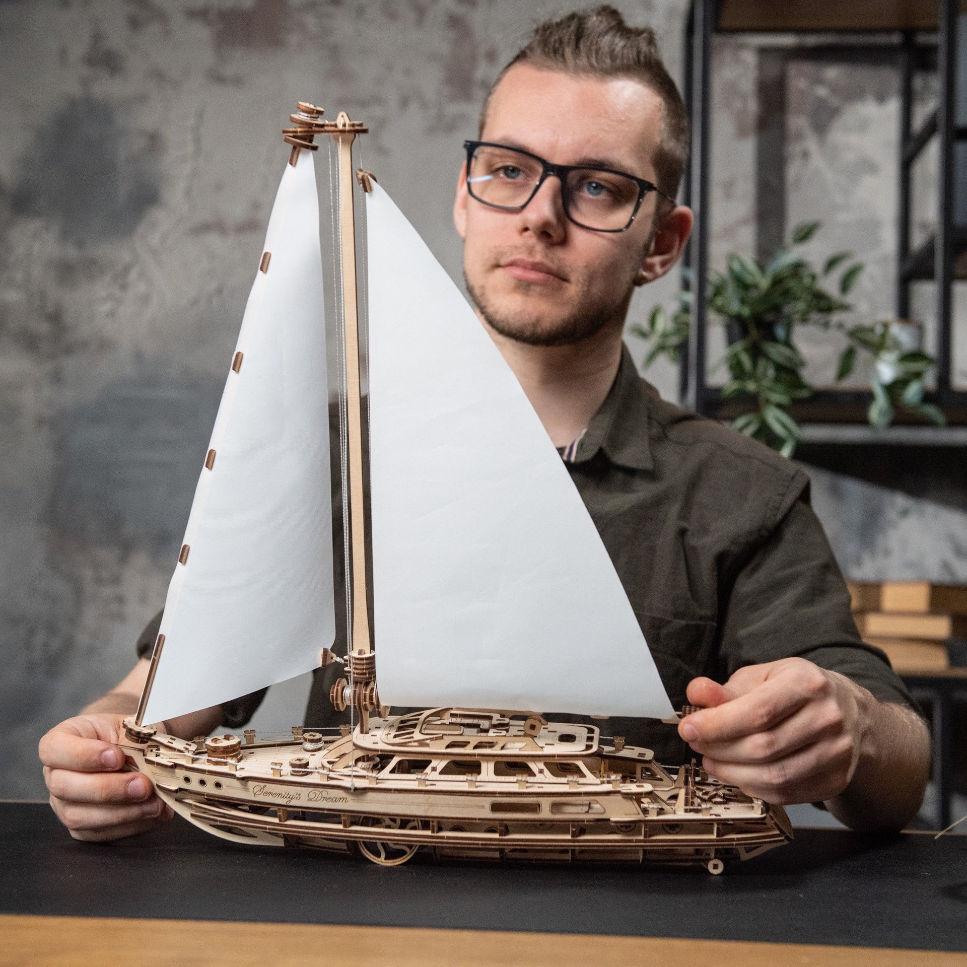 ugears-serenity-s-dream-maquette-bateau-voilier-bois-m-canique image 7