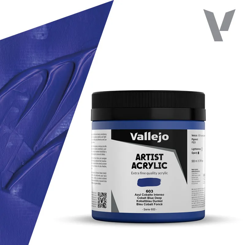 vallejo-acrylique-beaux-arts-bleu-cobalt-intense-500-ml-peinture-acrylique image 1