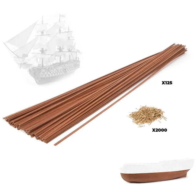 occre-set-rev-tement-hms-victory-125-baguettes-acajou-2000-clous-laiton image 1