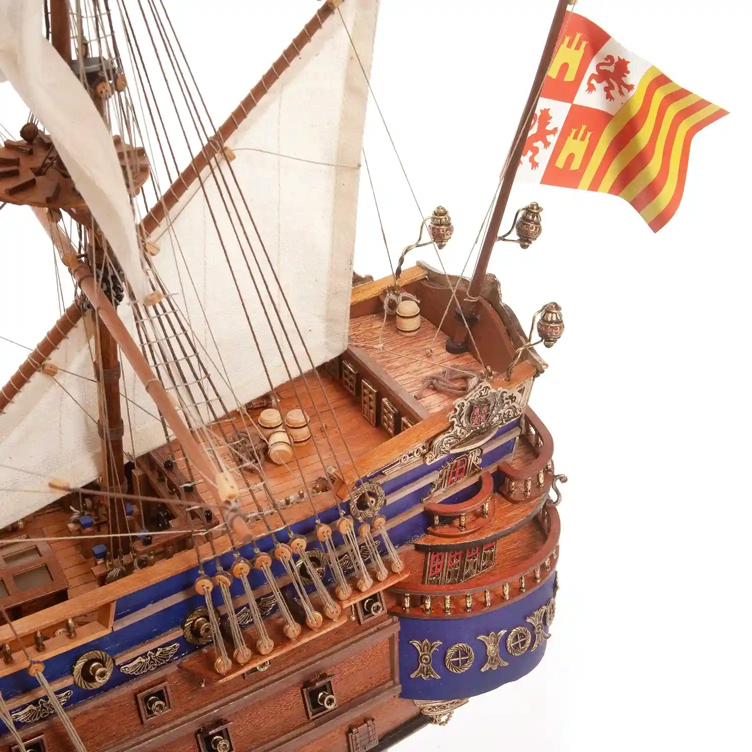 occre-san-felipe-maquette-bateau-bois-avec-voiles-et-plaque image 7