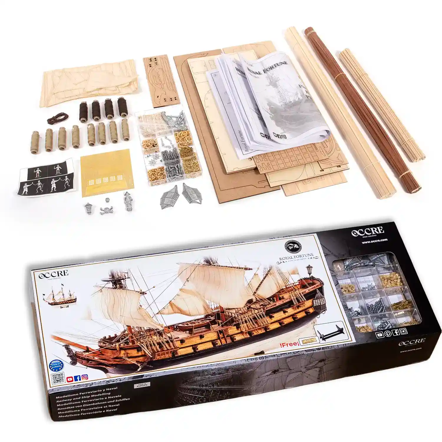 occre-royal-fortune-maquette-bateau-pirate-en-bois-best-seller image 4