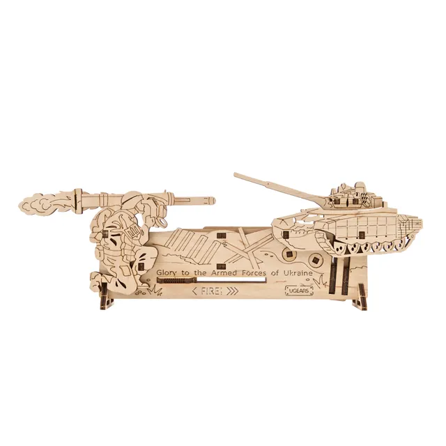 ugears-fire-and-forget-mini-mod-le-m-canique-en-bois-age-of-bravery image 1