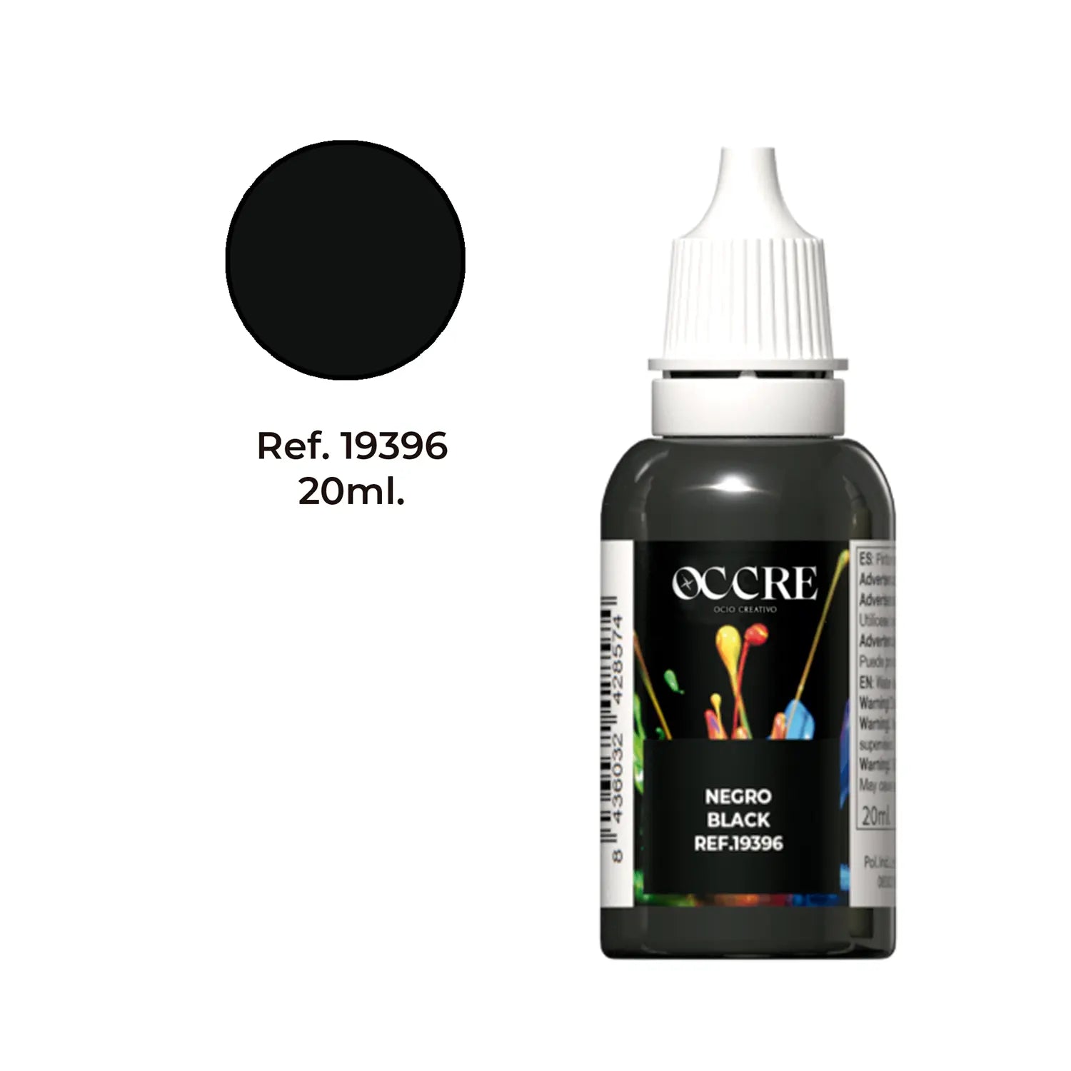 occre-peinture-acrylique-noir-20-ml-pot-mod-lisme image 1