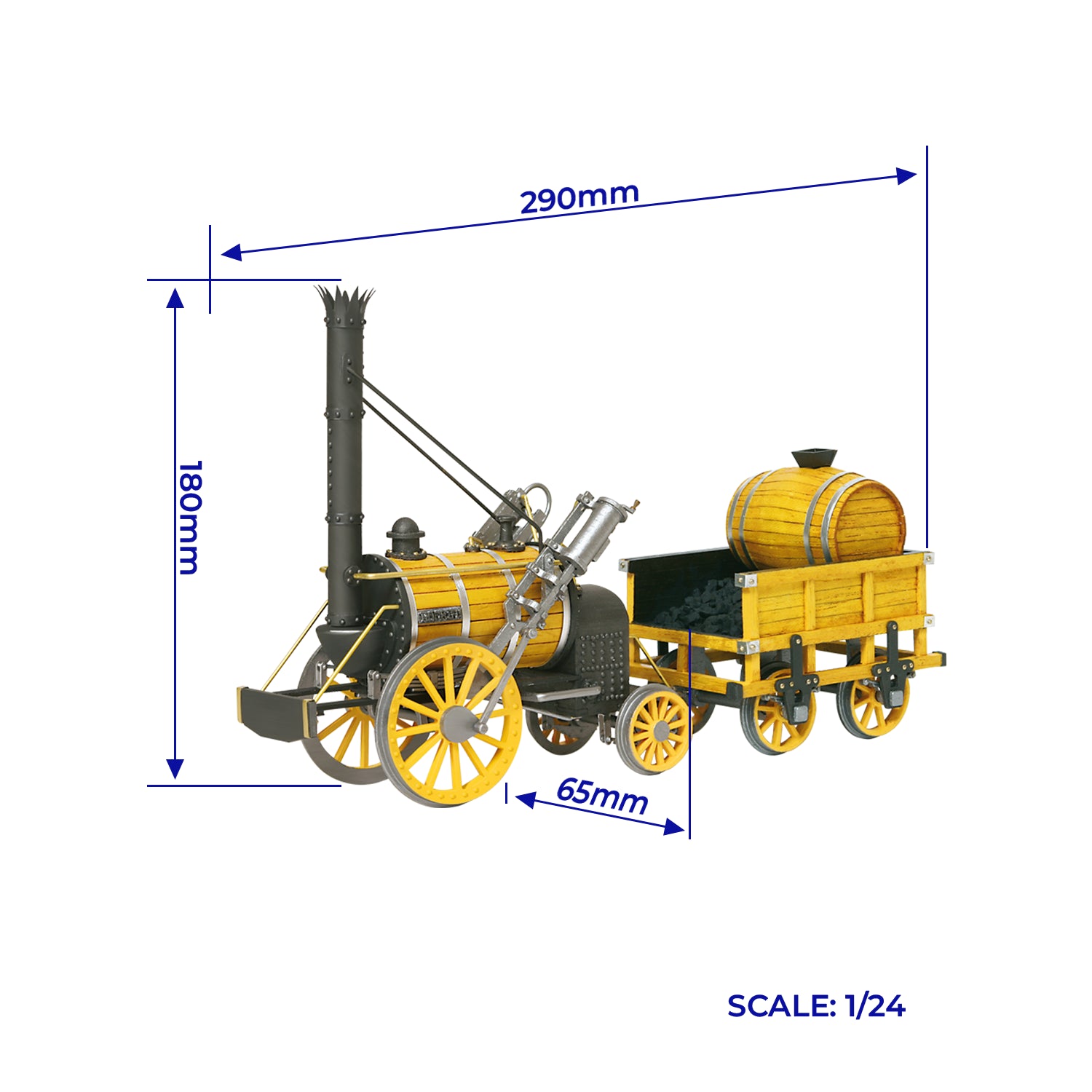 occre-rocket-kit-locomotive-vapeur-historique-train-models image 2