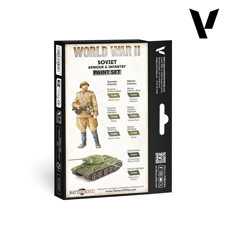 vallejo-model-color-set-6-x-18-ml-uniformes-et-v-hicules-sovi-tiques-wwii image 2