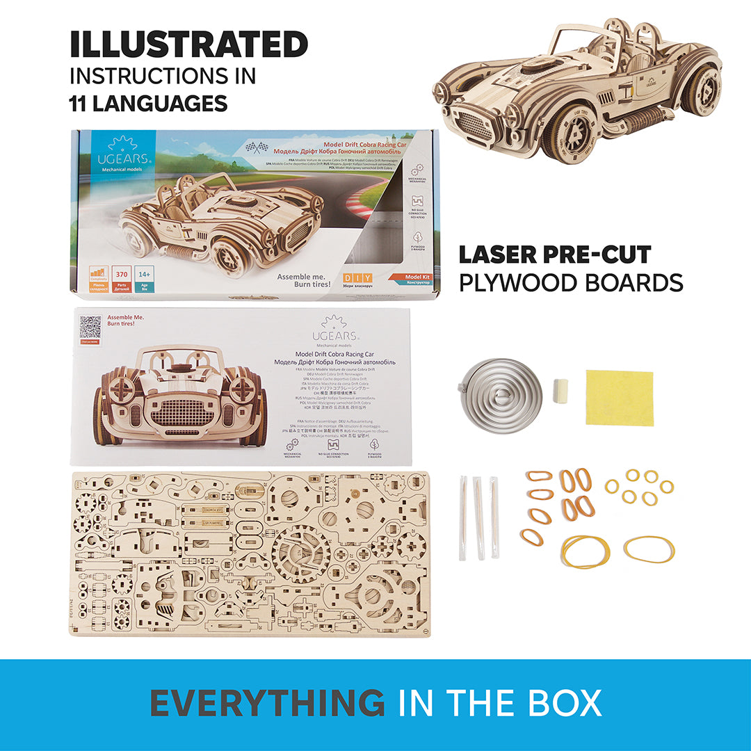 ugears-drift-cobra-racing-car-maquette-m-canique-bois image 6