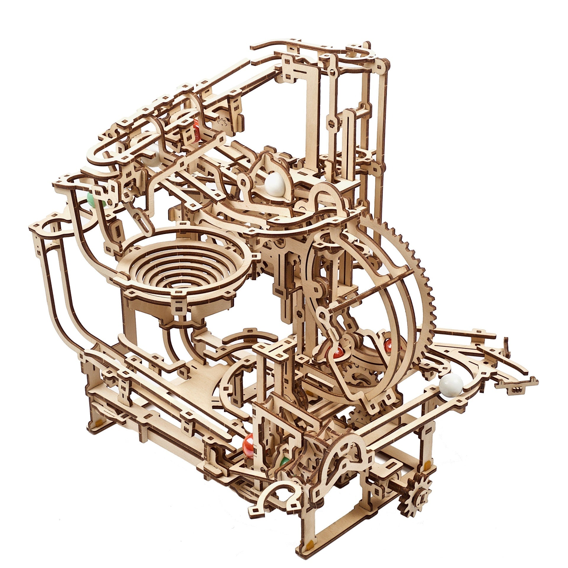 ugears-marble-run-stepped-hoist-circuit-de-billes-m-canique-en-bois image 2