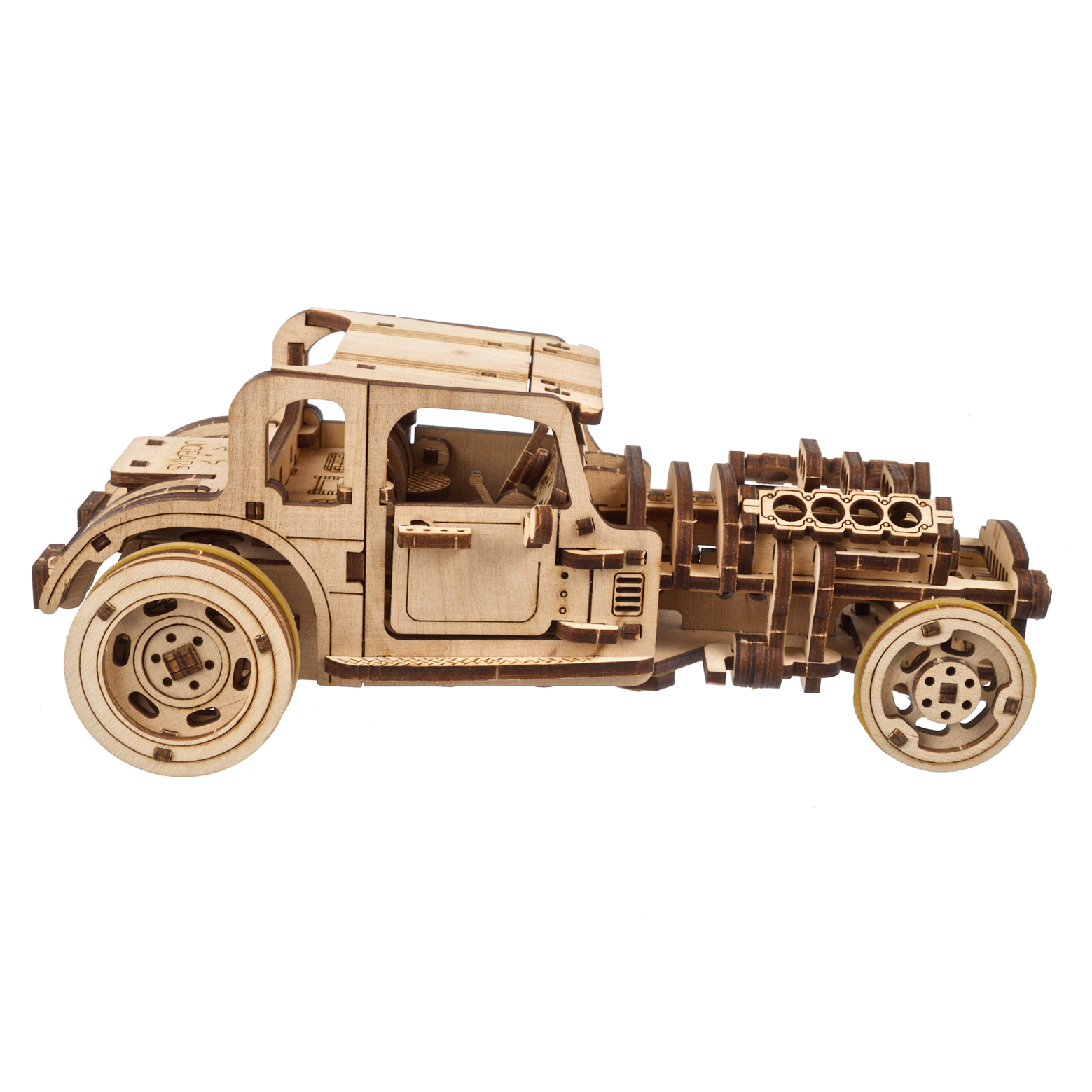 ugears-hot-rod-furious-mouse-voiture-hot-rod-bois-m-canique image 2