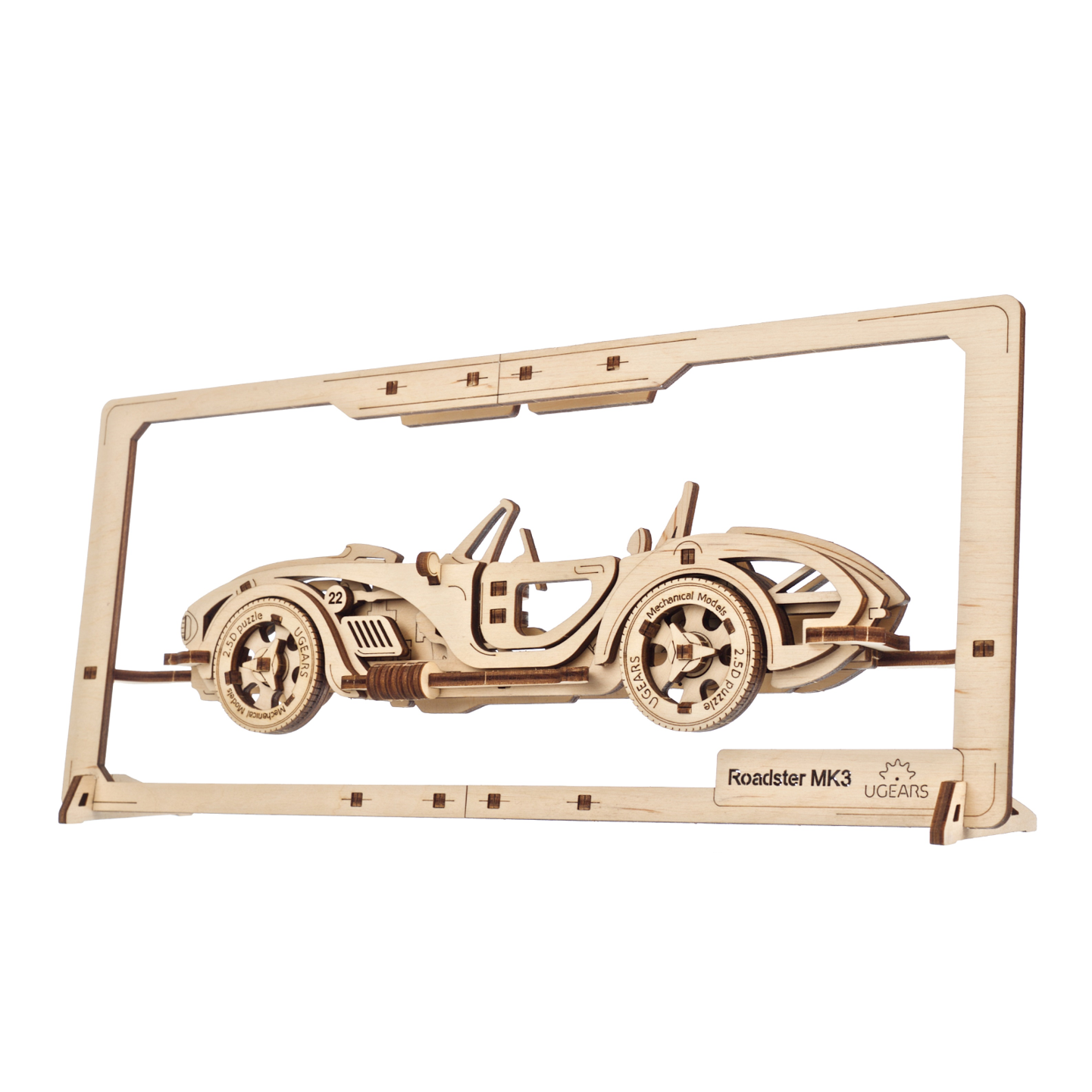 ugears-roadster-mk3-2-5d-puzzle-tableau-bois-m-canique-monter image 2