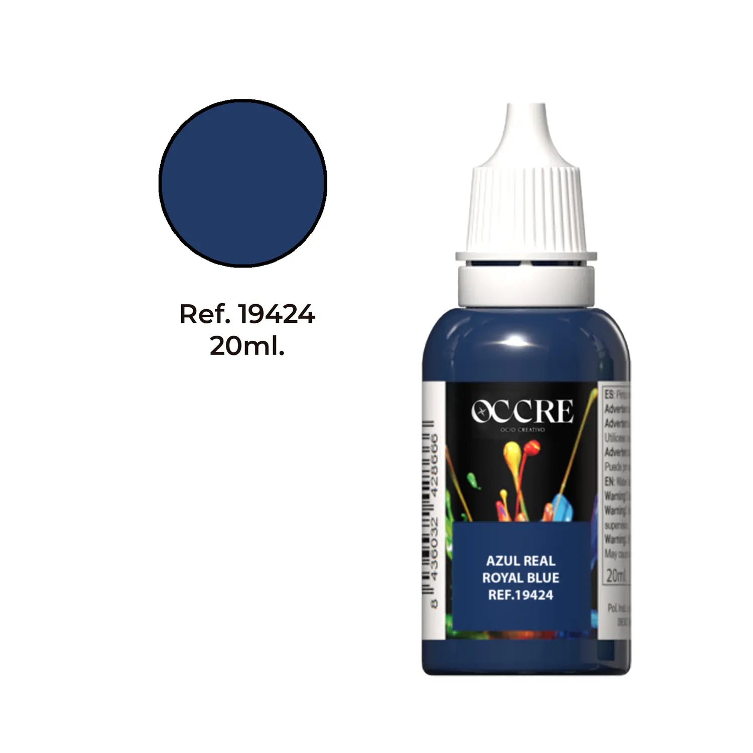 occre-bleu-royal-peinture-acrylique-maquette-bateau-20-ml image 1
