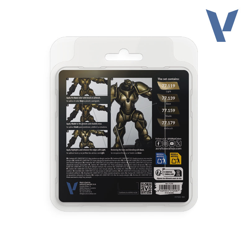 vallejo-true-metallic-set-m-tal-vieilli-4-x-18-ml-miniatures image 2