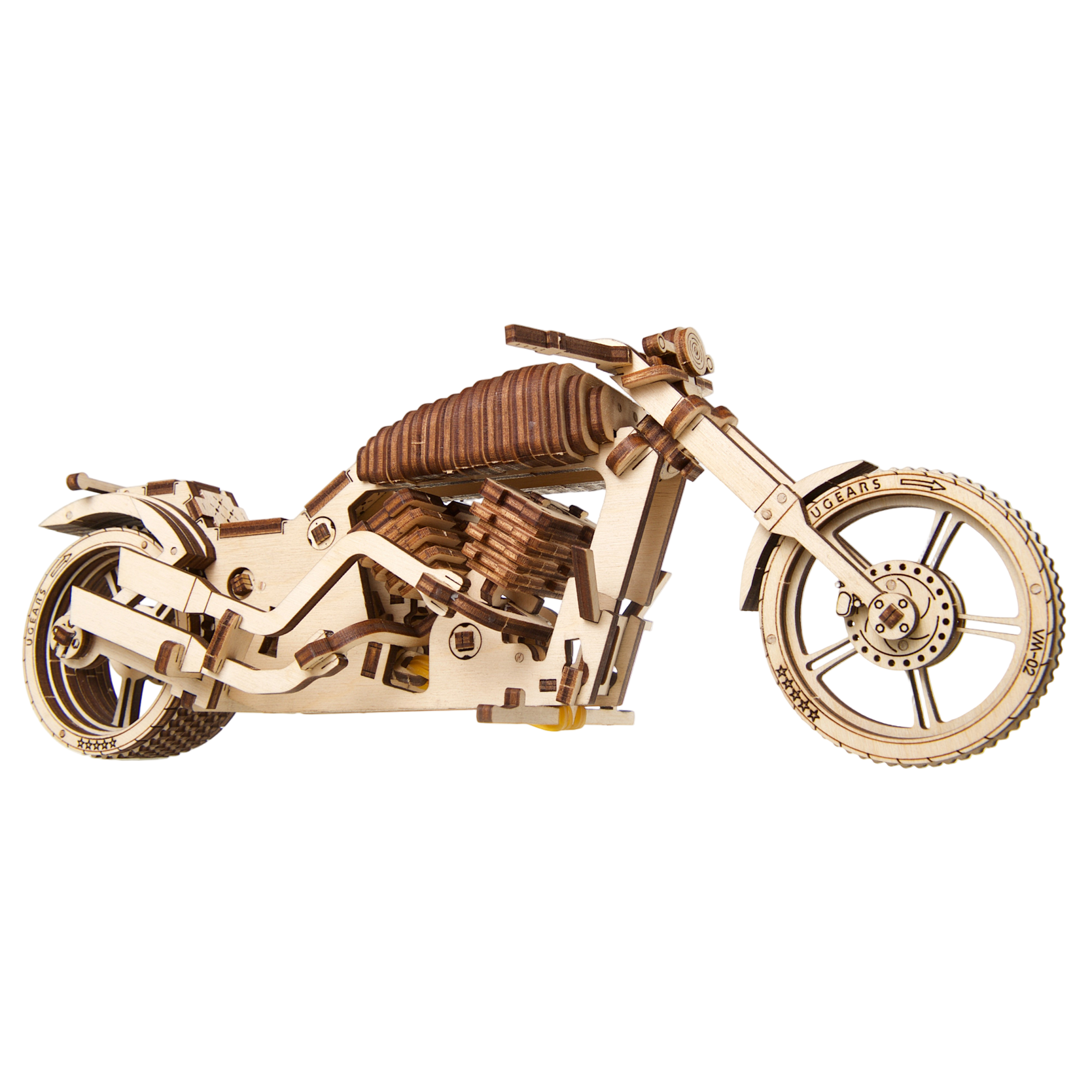 ugears-bike-vm-02-moto-cruiser-m-canique-en-bois image 2