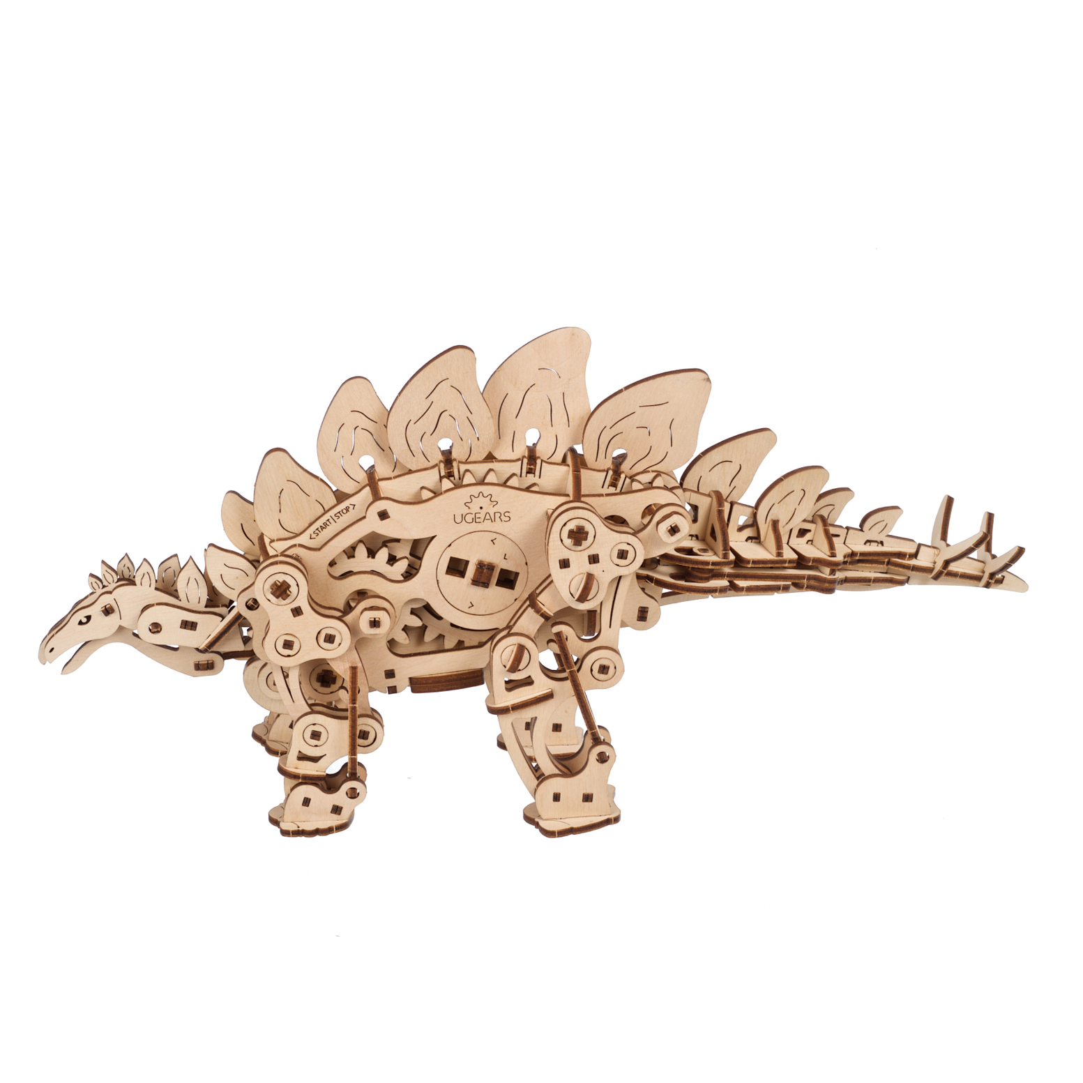 ugears-stegosaurus-dinosaure-m-canique-bois-automate image 2