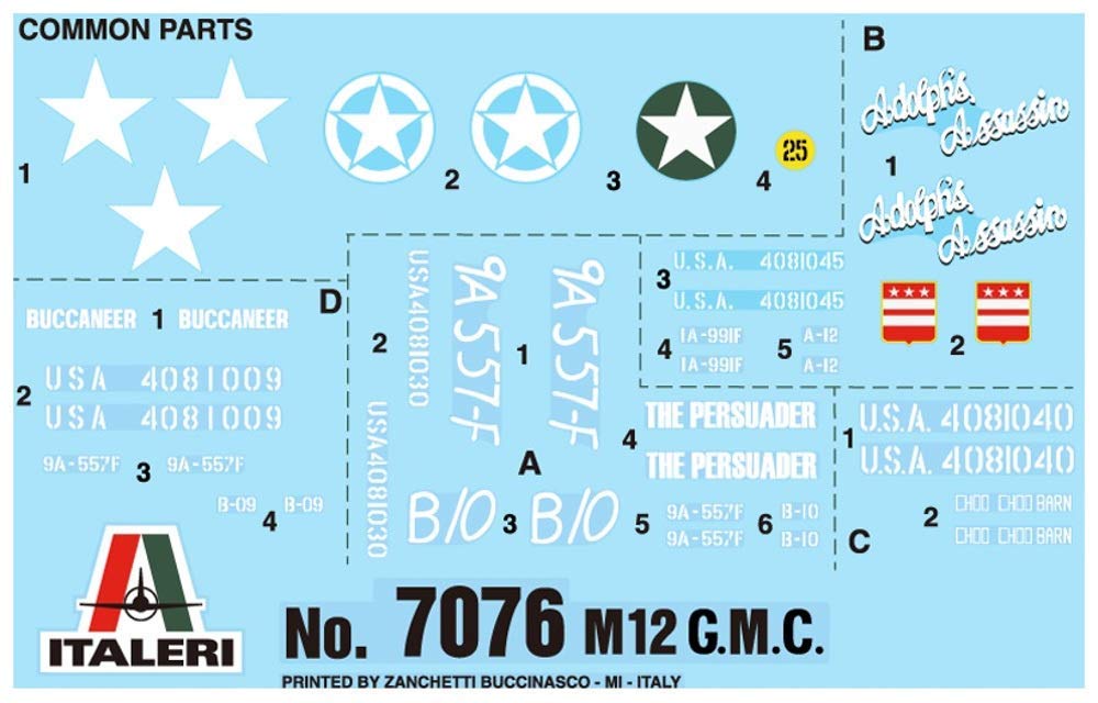 italeri-it7076-m12-gun-motor-carriage-maquette-militaire-monter image 6