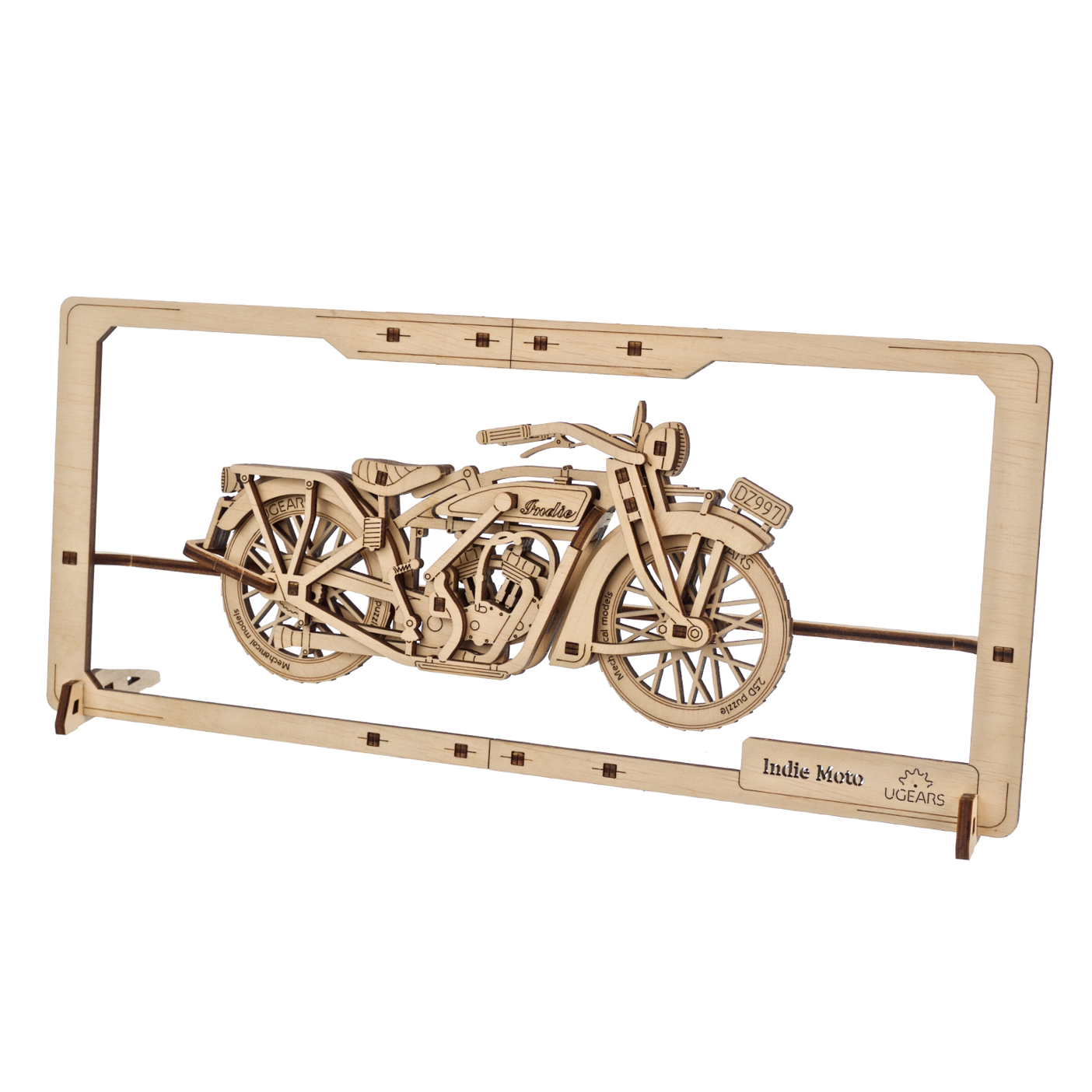 ugears-indie-moto-2-5d-puzzle-tableau-moto-bois-mobile image 2