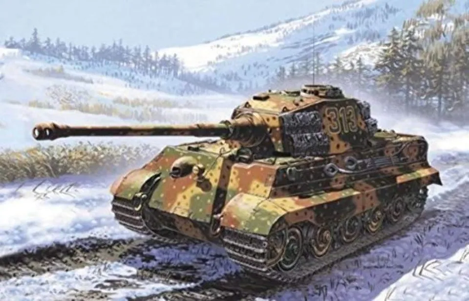 italeri-i7004-king-tiger-maquette-char-militaire-plastique-1-72 image 1