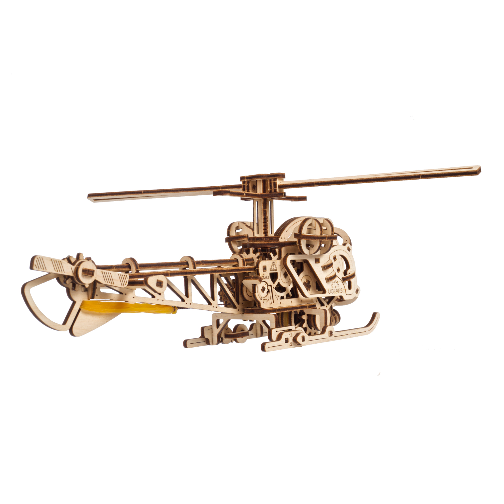 ugears-mini-helicopter-mini-maquette-bois-h-licopt-re-m-canique image 2