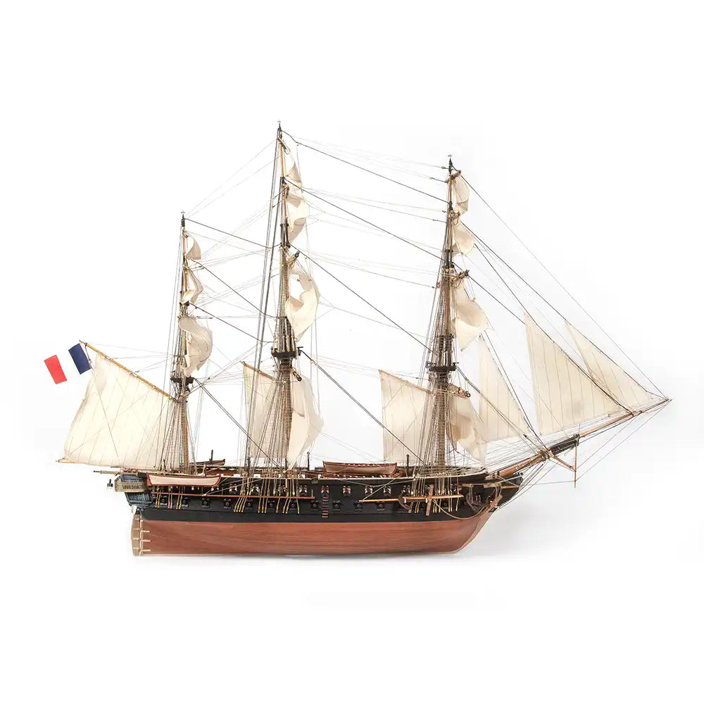 occre-belle-poule-maquette-navire-haute-fid-lit-avec-voiles image 2