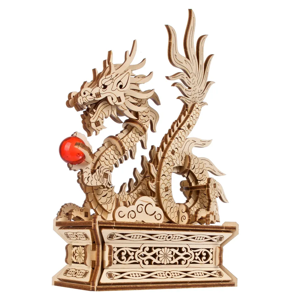ugears-wood-dragon-maquette-bois-puzzle-bo-te-secr-te image 1