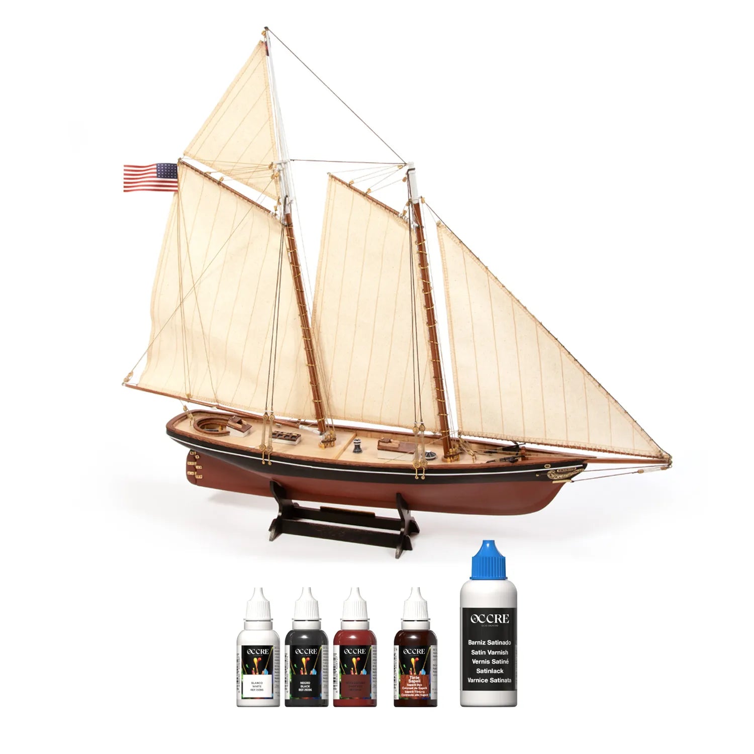 occre-pack-peinture-acrylique-yacht-america-america-s-cup-set-5-flacons image 2