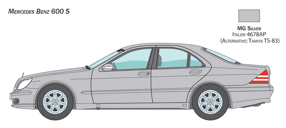 italeri-mercedes-benz-600s-maquette-voiture-classique image 4