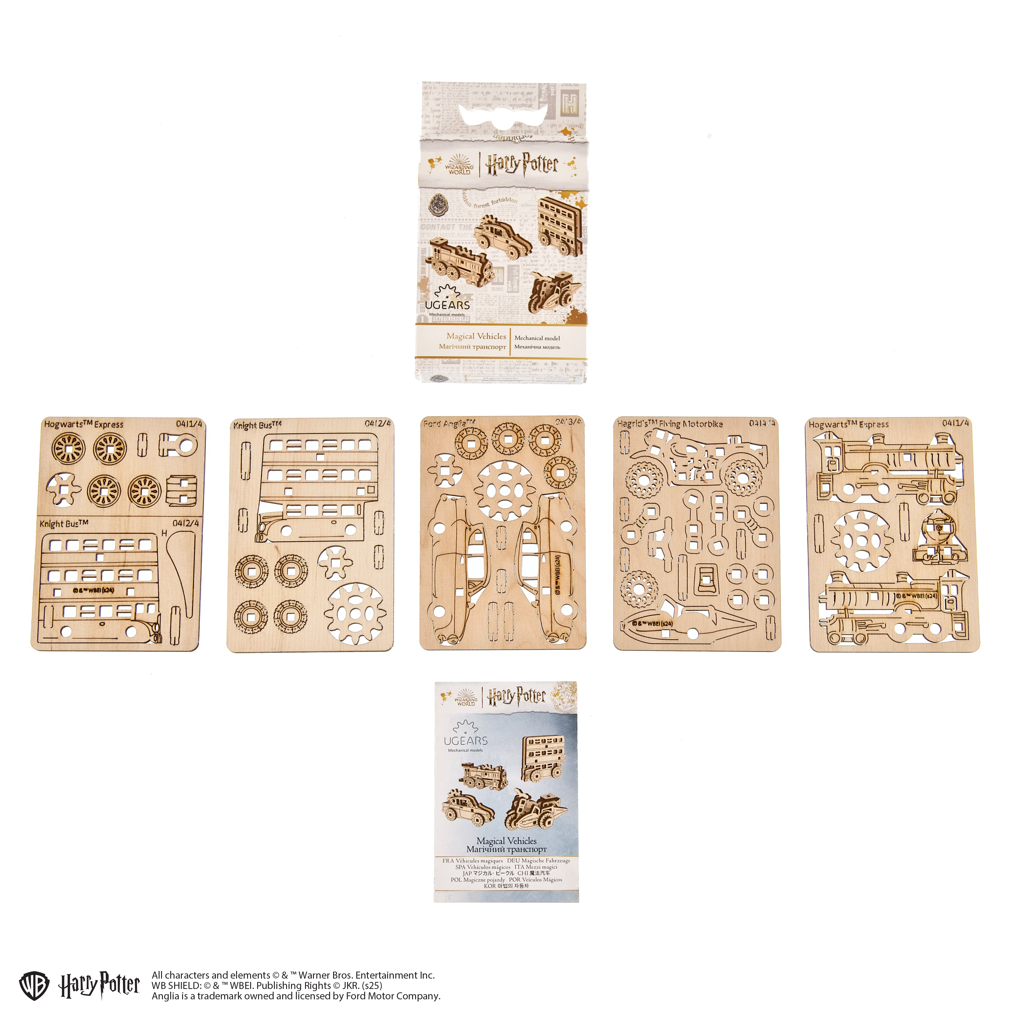 ugears-magical-vehicles-u-fidgets-set-4-mini-v-hicules-harry-potter-bois image 8