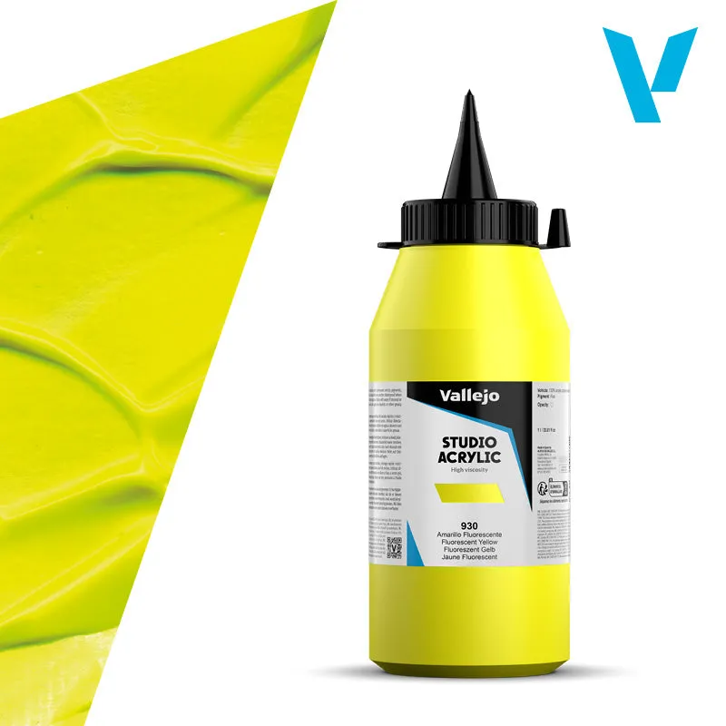 vallejo-belle-arti-peinture-acrylique-jaune-fluo-1-l image 1