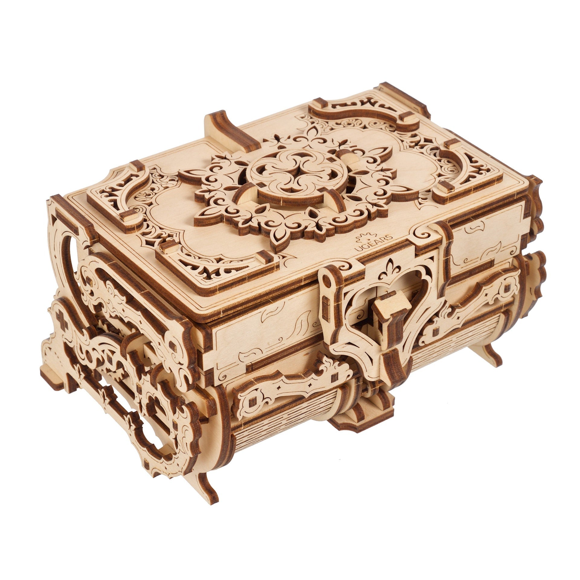 ugears-antique-box-bo-te-m-canique-bois-6-compartiments image 1
