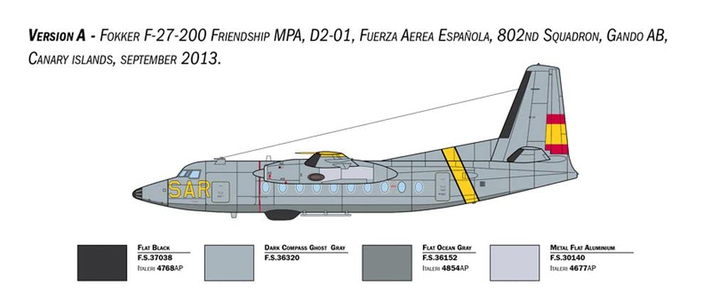 italeri-1455-fokker-f-27-maritime-patrol-maquette-avion-1-72 image 4