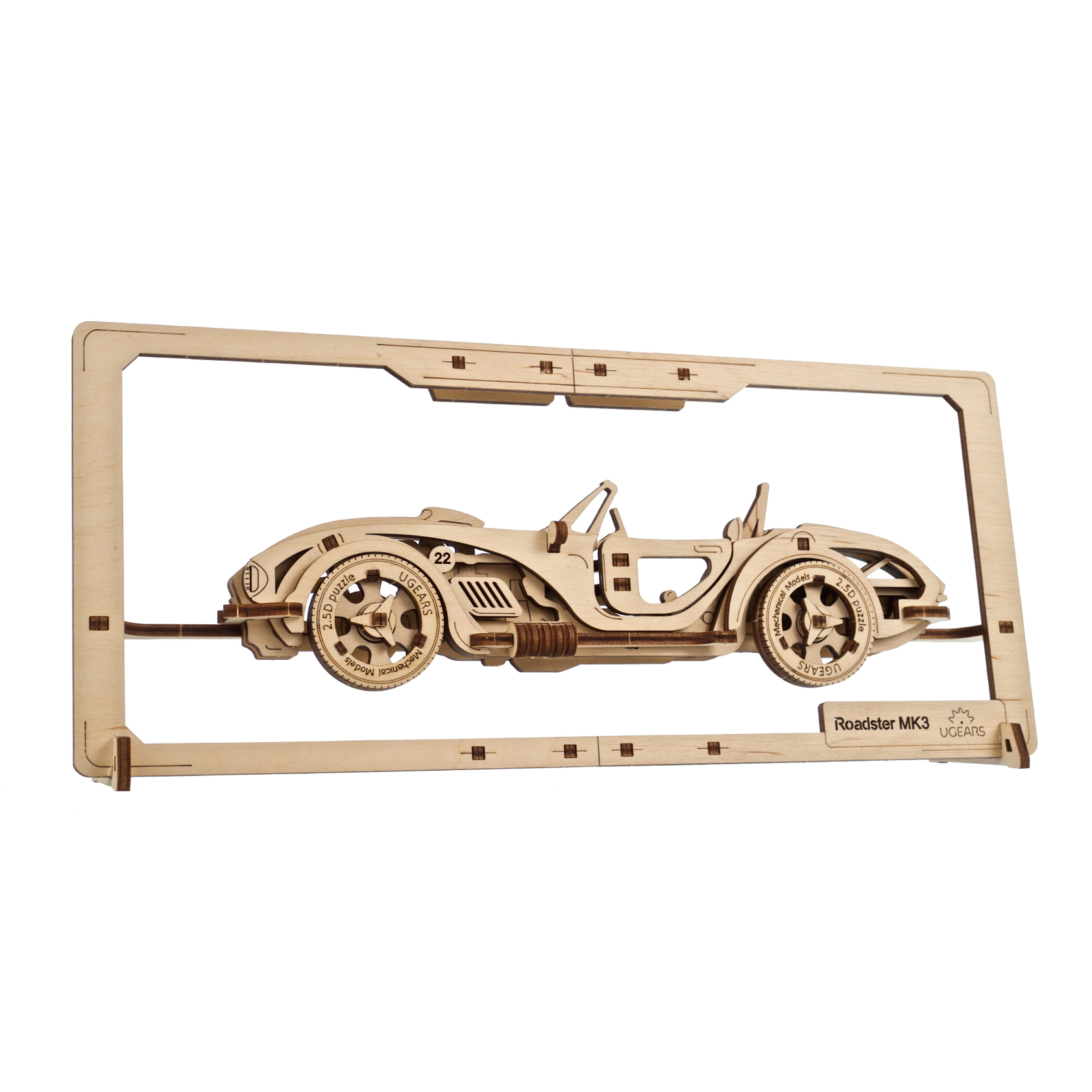 ugears-roadster-mk3-2-5d-puzzle-tableau-bois-m-canique-monter image 3