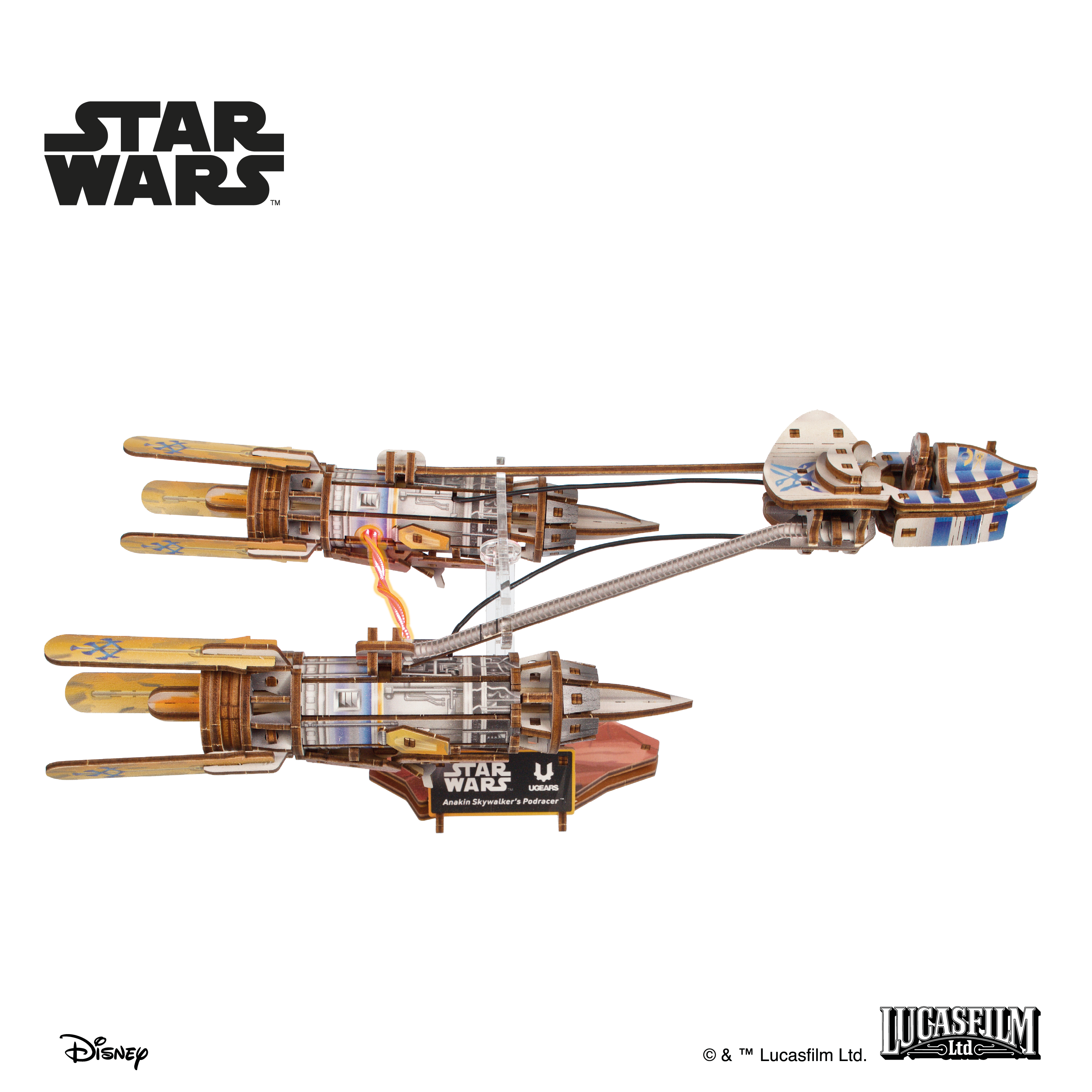 ugears-anakin-skywalker-s-podracer-maquette-m-canique-star-wars image 7