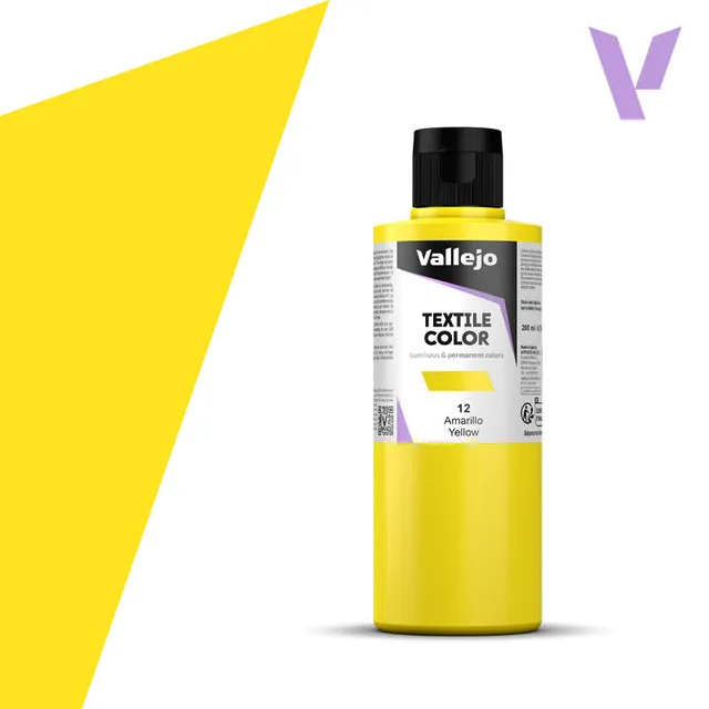 vallejo-textile-color-jaune-200-ml-peinture-tissu-beaux-arts image 1
