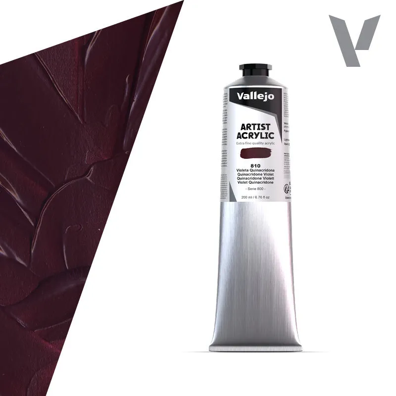 vallejo-peinture-acrylique-violet-quinacridone-200-ml-belle-arti-pigment-pv19-ex image 1