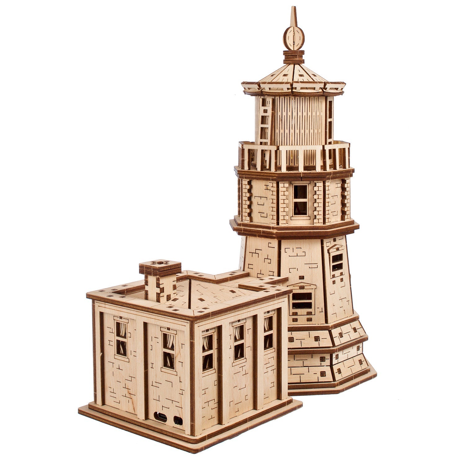 ugears-split-rock-lighthouse-maquette-phare-m-canique-en-bois image 3