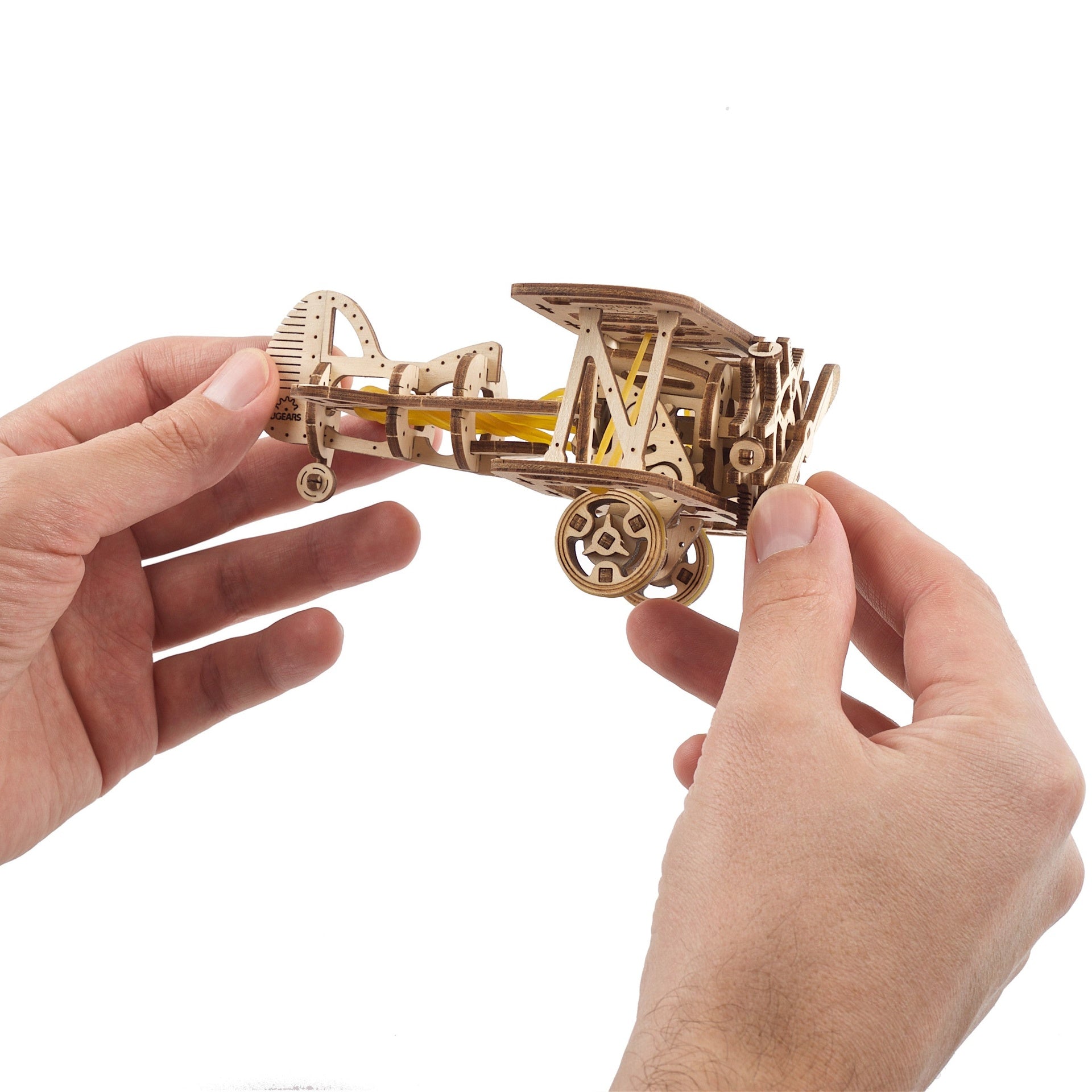ugears-mini-biplane-maquette-bois-m-canique-u-mini image 4