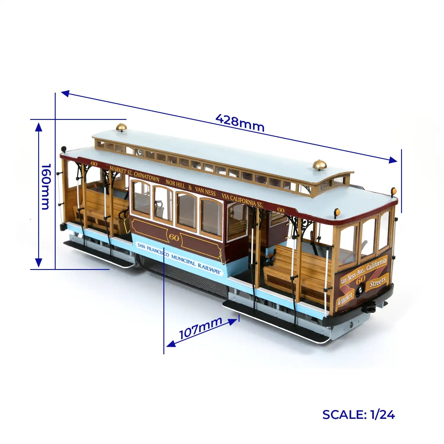 occre-san-francisco-maquette-cable-car-tramway-en-kit-bois image 3