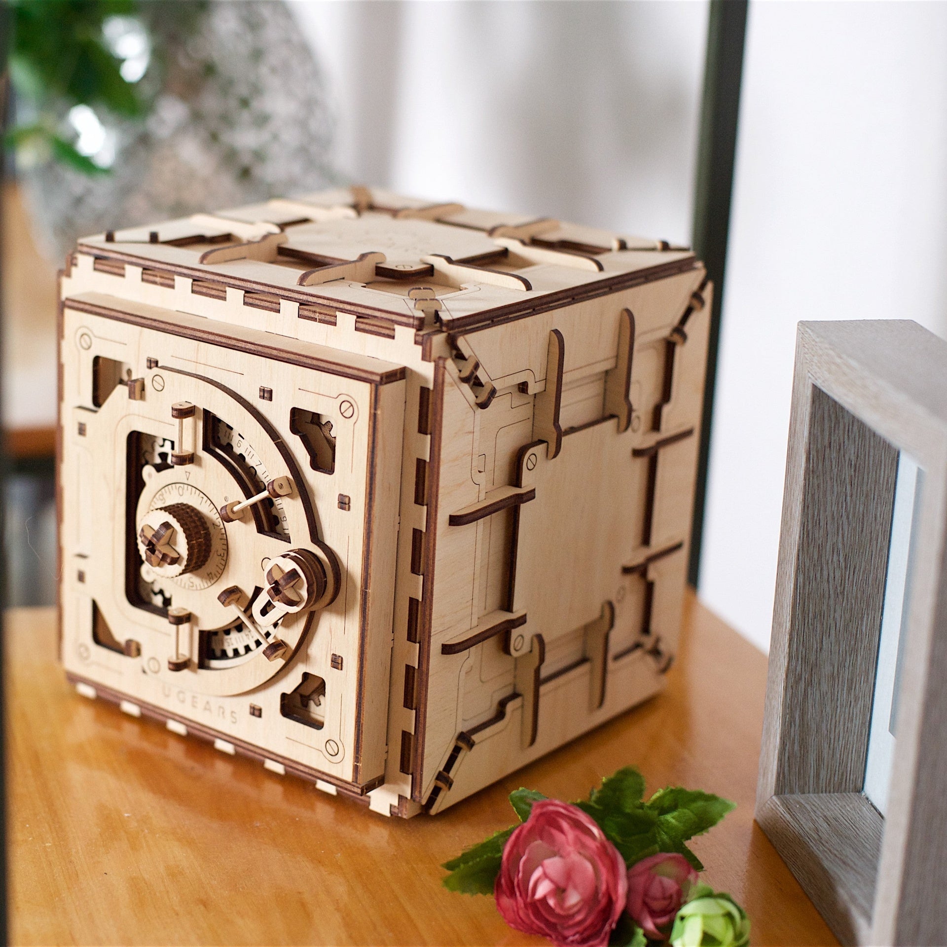ugears-safe-coffre-fort-maquette-m-canique-en-bois-combinaison image 8