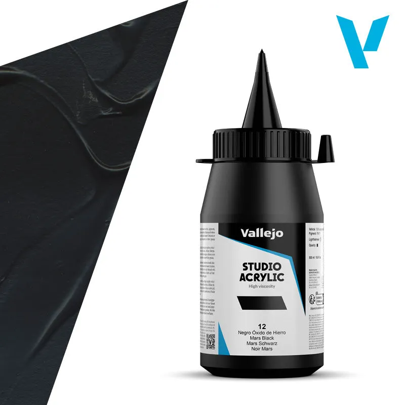 vallejo-beaux-arts-acrylique-noir-oxyde-de-fer-500-ml-pbk11 image 1